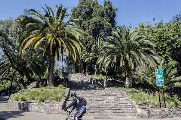 109 - Chile - Santiago de Chile - cerro Santa Lucia - escaleras de entrada